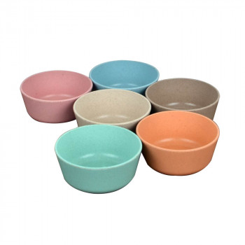  Microwave-safe Curry bowl - Rice Husk/Bamboo fibre made - Durable (Pack of 3 for each colour)