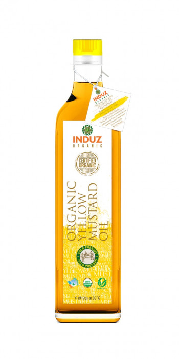 Organic Mighty Yellow Mustard Oil (Cold Pressed) - 1 liter