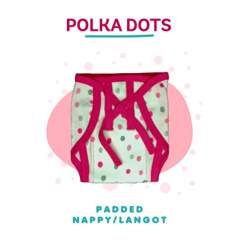 Polka Dots- Padded Nappies / Langot