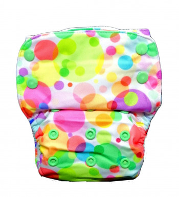 Polka Hues Nano Cloth Diaper with Prefolds Inserts