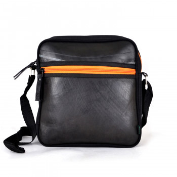 Unisex Square Sling Bag (Orange) - "Dawa"