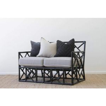 IRA 2 Seater Black sofa set Day Bed