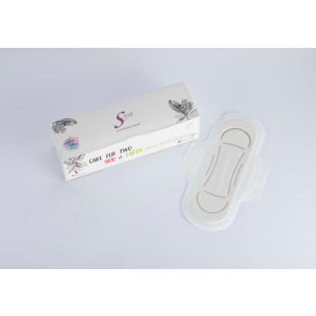 XL Banana Fibre Biodegradable Sanitary Pads with Wings (Regular & Medium Flow) - Pack of 12