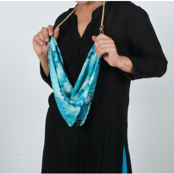 Tote scarf-Ocean and Wild Amazon - 2 in 1 design