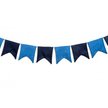 Buntings - Blue and Black ( W-shape)