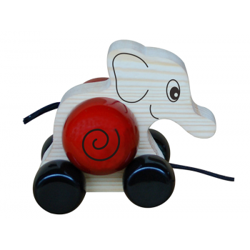 Natural Wooden Pull Toy - Elifa