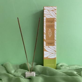 ESSCENT-LEMON GRASS -  40 sticks with an incense holder