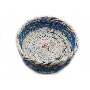 Mixed Media Round Basket (Large)