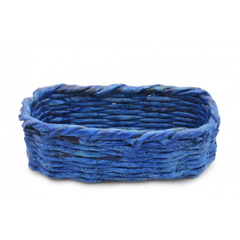 Rectangle Pot Basket - Medium - 13cm (Dark Blue)