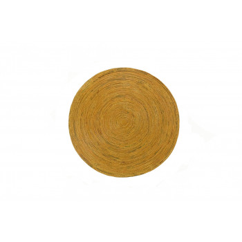 Rolled Round Coaster 25 - Medium (Yellow)