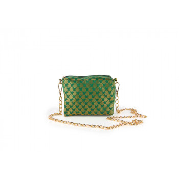 StreeStyle Brocade Square Slings with Chain -Green