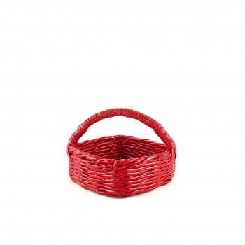 Square Basket with Handle - Medium (Red)