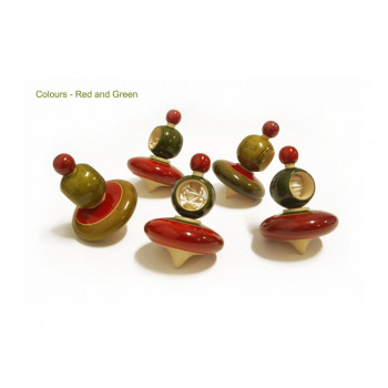 Wooden String Tops (5 Pieces)