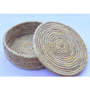 Round Basket With Lid