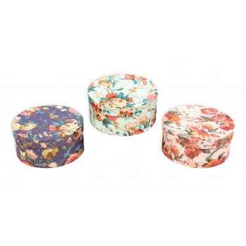 Round flower Box - set of 3