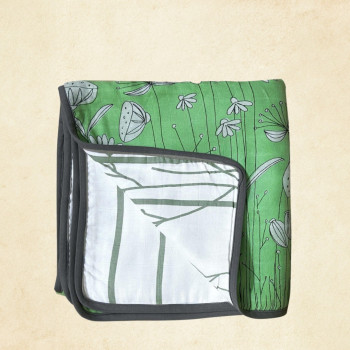 Spring Flower Reversible Baby Blanket