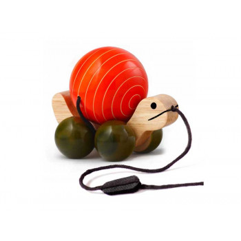 Tuttu Turtle Pull Toy (Orange)