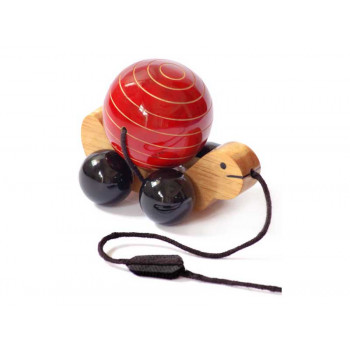 Tuttu Turtle Pull Toy (Red)