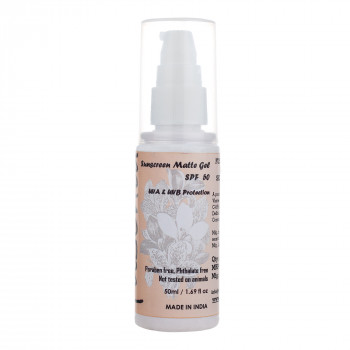 Organic Sun Screen Matte Gel with SPF50 (50 Ml)