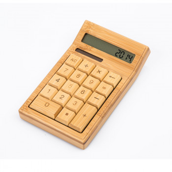 Bamboo Solar Powered Calculator