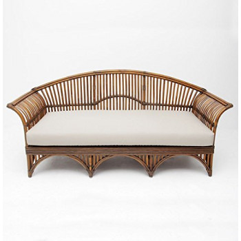 Bengal Basket Tea Table (Glossy Finish, Honey)