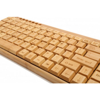 Bamboo Keyboard with Numpad - Wireless - 2.4GHz