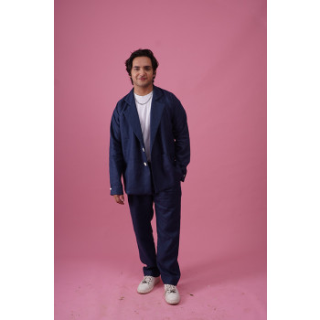 TRAVELLIN' BLUES MEN HEMP BLAZER & PANTS SET