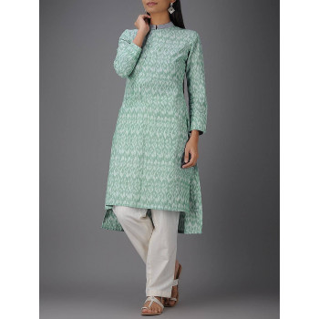 Bandhgala Styled Cotton Kurta