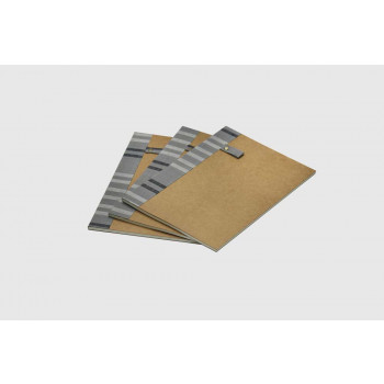 A5 Paperback Notebook - Set of 3 (Grey Double Line)
