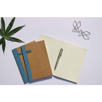 A5 Paperback Notebook - Set of 3 (Solid Blue)