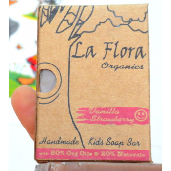 Vanilla Strawberry Bubbly Handmade Soap Bar