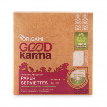 Origami Good Karma Paper Serviettes - 100 pull, 1 ply
