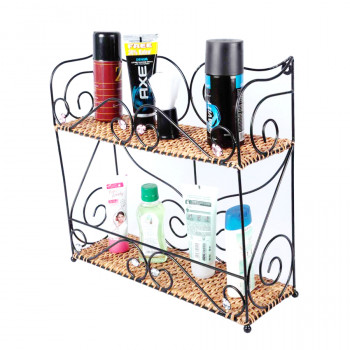 Rustic Cane Double Rack (Height 16")