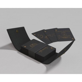   Playing Cards made of Recycled Paper - Black