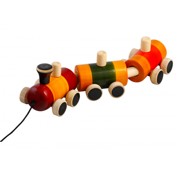 Pull Toy - Pom Pom Rail