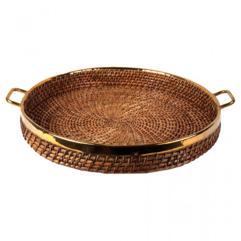 Traditional Cane Tray (Round 21")