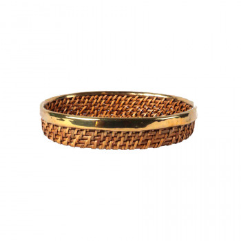 Natural Cane Tray (Oval 9" x 5")