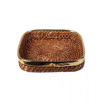 Natural Cane Tray (Square 10")