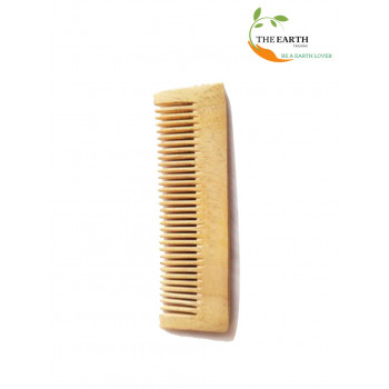 The Earth Trading Pure Kacchi Neem Wood Pocket Size Comb