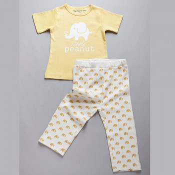 ELEPHANT SET - yellow and white