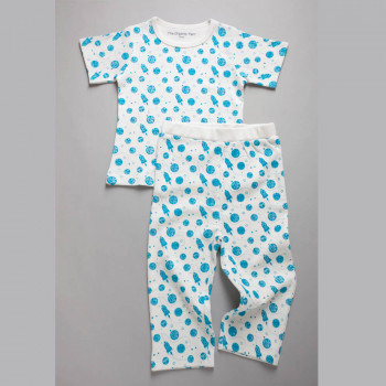 SPACE SET - white - Tee-shirt and pajama