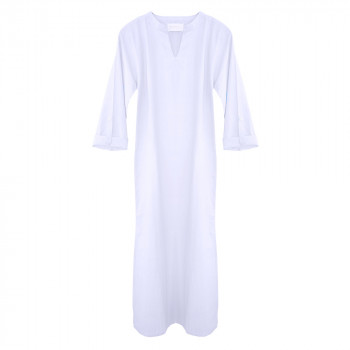 Wisdom Long Tunic Cotton Kurta - Off white