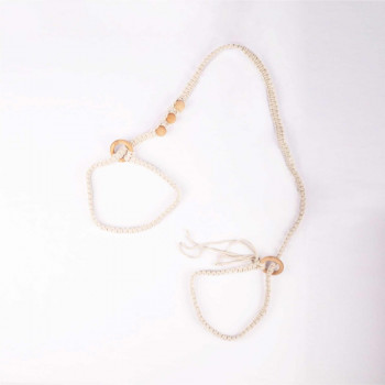 MACRAME MAT CARRIER STRAPS 100%COTTON MADE IN INDIA WASHABLE AND TRENDY COLOUR WONDERFUL WHITE