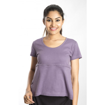 Nursing Top With Concealed Zipper