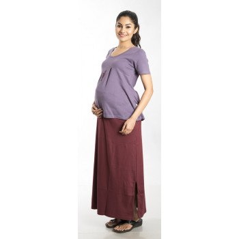 Ankle Length Maternity Skirt