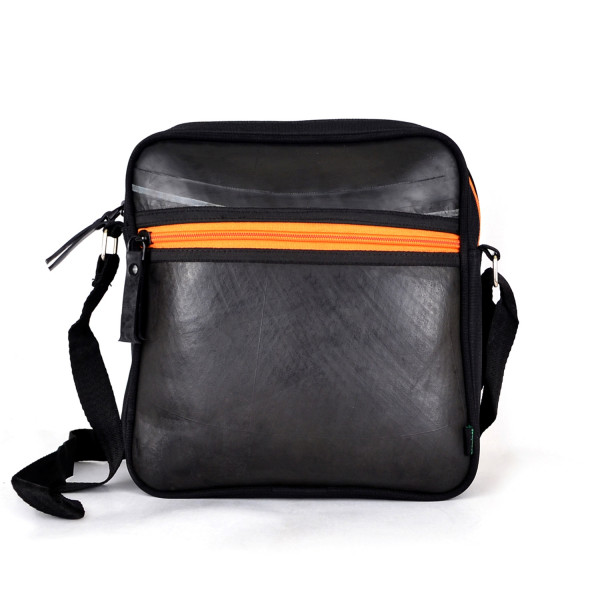 Unisex Square Sling Bag (Orange) - "Dawa"