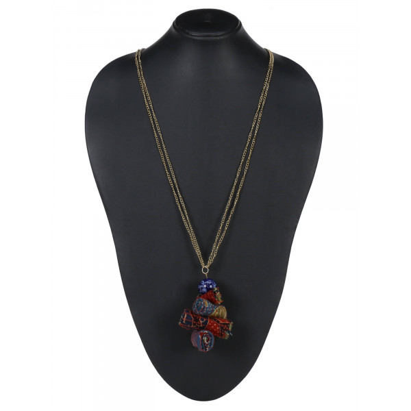 Fabric Bead Neck Piece