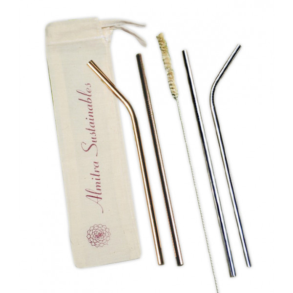 Reusable Drinking Straw Set