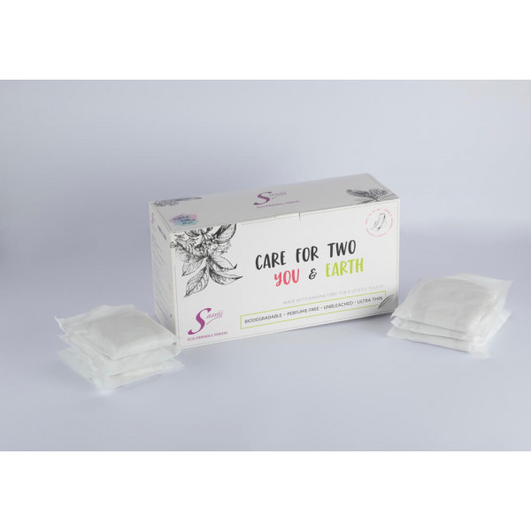 Super Saver Pack of 30(18XL + 12ON) Banana Fibre Biodegradable Sanitary Pads (For Regular, Medium & Heavy Flow)