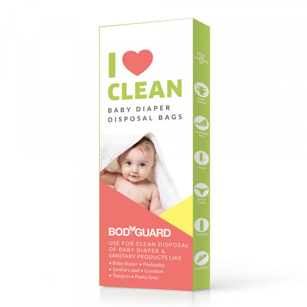 BodyGuard - Baby Diapers and Sanitary Disposal Bag - 15 Bags